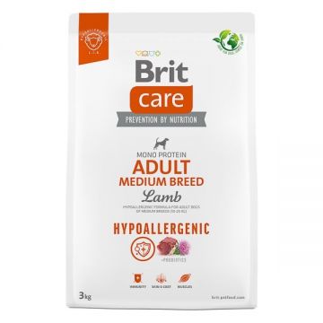 Brit Care Dog Hypoallergenic Adult Medium Breed, 3 kg la reducere