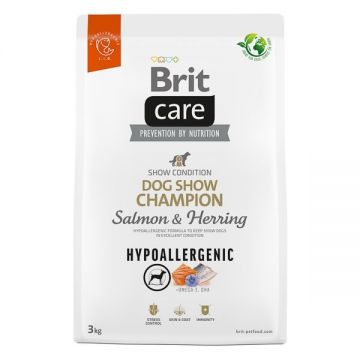 Brit Care Dog Hypoallergenic Dog Show Champion, 3 kg la reducere