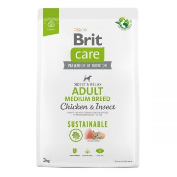 Brit Care Dog Sustainable Adult Medium Breed, 3 kg