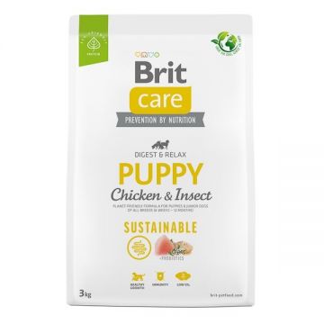 Brit Care Dog Sustainable Puppy, 3 kg la reducere