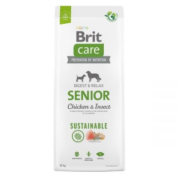 Brit Care Dog Sustainable Senior, 12 kg la reducere