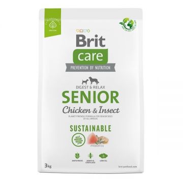 Brit Care Dog Sustainable Senior, 3 kg la reducere