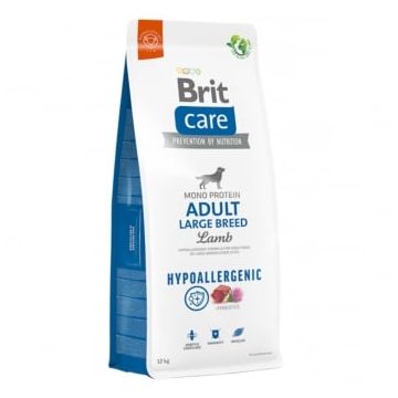 BRIT Care Hypoallergenic Adult Large Breed, L-XL, Miel, hrană uscată monoproteică câini, sistem imunitar & alergii, 12kg