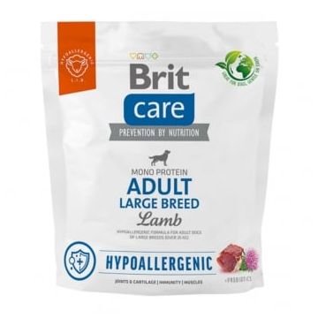 BRIT Care Hypoallergenic Adult Large Breed, L-XL, Miel, hrană uscată monoproteică câini, sistem imunitar & alergii, 1kg