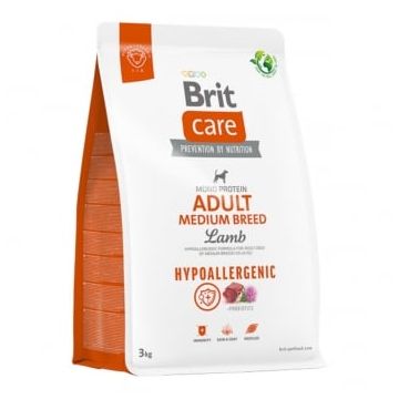 BRIT Care Hypoallergenic Adult Medium Breed, M, Miel, hrană uscată monoproteică câini, sistem imunitar & alergii, 3kg