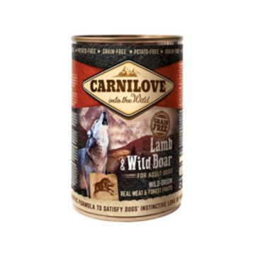 Carnilove Wild Meat Lamb and Wild Boar 400 g la reducere