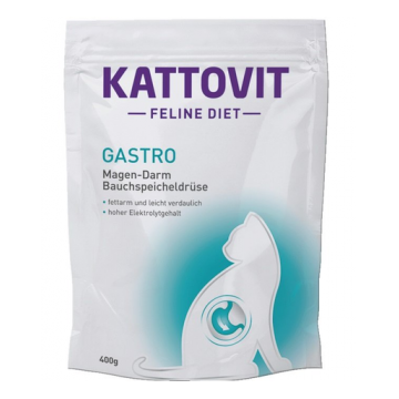 KATTOVIT Feline Diet Gastro 400 g afectiuni gastrointestinale 2+1 GRATIS pentru pisici
