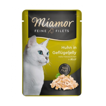 MIAMOR Feline Filets Hrana umeda pisici, cu pui in aspic 100 g