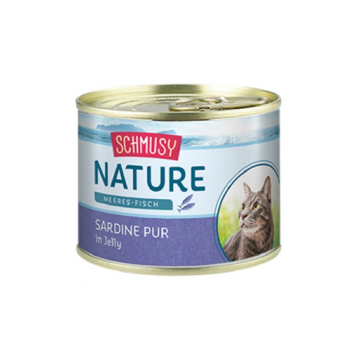 SCHMUSY Nature sardine in aspic, conserva pentru pisici 185 g