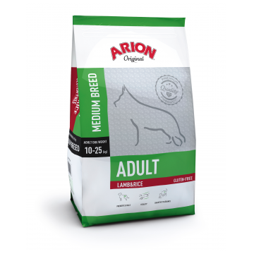 Arion Original Adult Medium Breed cu Miel si Orez, 12 kg