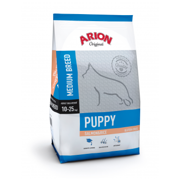 Arion Original Puppy Medium cu Somon si Orez, 3 kg