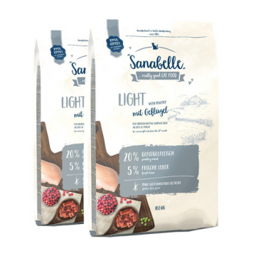 BOSCH Sanabelle light cu pasare 20 kg (2 x 10 kg) hrana pisici supraponderale