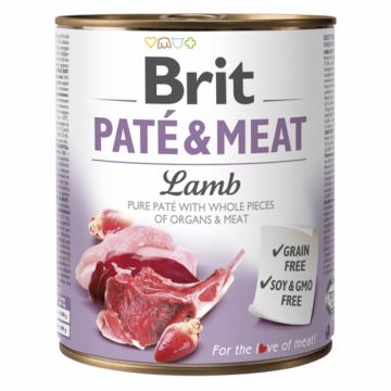 Brit Pate and Meat Lamb 800 g ieftina
