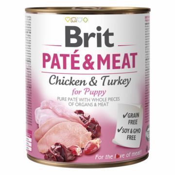 Brit Pate and Meat Puppy 800 g ieftina