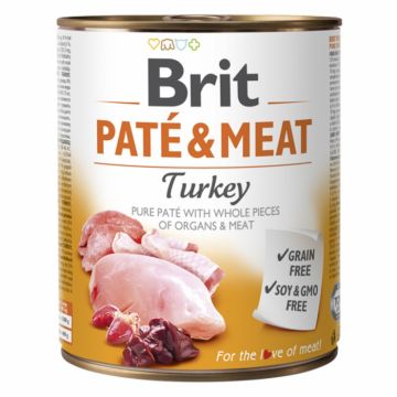 Brit Pate and Meat Turkey 800 g ieftina
