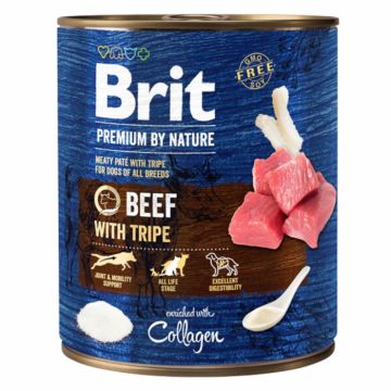 Brit Premium by Nature Beef with Tripes 800 g conserva la reducere