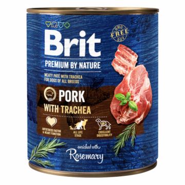 Brit Premium by Nature Pork with Trachea 800 g conserva la reducere