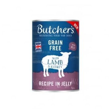 BUTCHER'S Original, XS-XL, Miel, conservă hrană umedă fără cereale câini, (în aspic), 400g