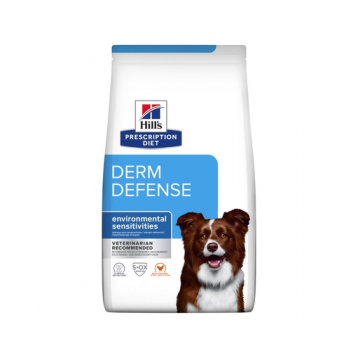 HILL'S Prescription Diet Canine Derm Defense 4 kg pentru caini cu intolerante de mediu