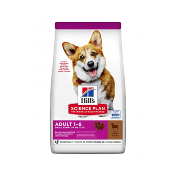 HILL'S Science Plan Canine Adult Small & Mini Hrana uscata caini talie mica, cu orez si miel 6 kg