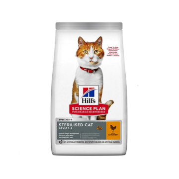 HILL'S Science Plan Young Adult Sterilised Cat Hrana uscata pentru pisici sterilizate, cu pui 10 kg