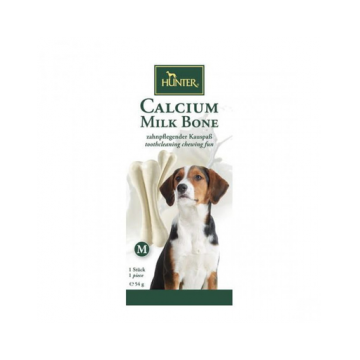 HUNTER Calcium Milk Bone Os cu calciu pentru caini M 54g