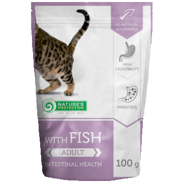 Nature's Protection Cat Intestinal Health Fish, 100 g ieftina