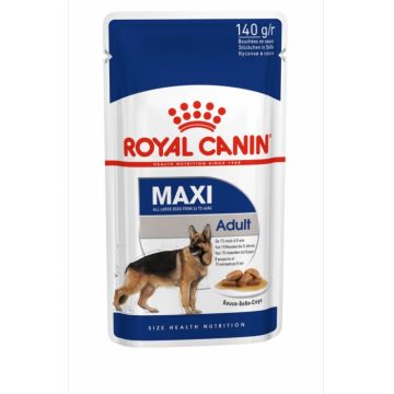 Royal Canin Maxi Adult hrana umeda caine (in sos), 10 x 140 g la reducere