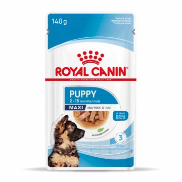 Royal Canin Maxi Puppy hrana umeda caine junior (in sos), 10 x 140 g ieftina