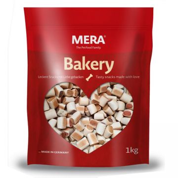 Biscuiti Caini MERA Mini Rulouri Pui, Vita si Peste 1kg