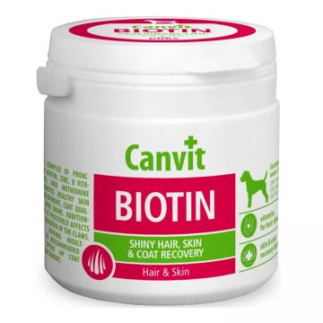 Supliment Nutritiv Caini CANVIT Biotin 100g