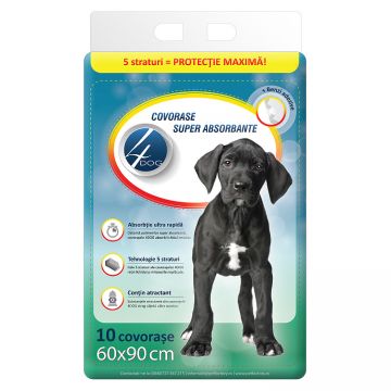 Covorase Igienice 4DOG 60x90cm 10buc Covorase Igienice 4DOG 60x90cm 10buc