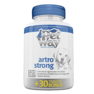 Supliment nutritiv PETWAY Strong - Tablete 120+30 BONUS