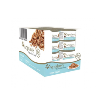 APPLAWS Cat Tin Tuna Fillet 24x70g Conserve hrana pentru pisici, cu ton file