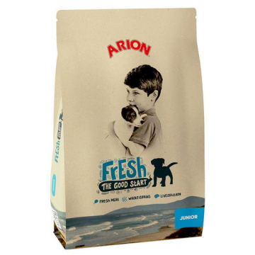 ARION Fresh Junior Hrana uscata pentru catei, cu pui 12kg+1kg