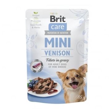 BRIT Care Mini, XS-S, File Vânat, plic hrană umedă câini, (în sos), 85g