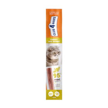 Club 4 Paws Recompense Pisici Premium Stick Curcan si Iepure 5g