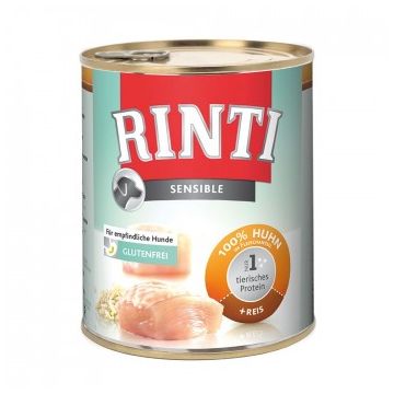 Hrana Umeda Caini RINTI Sensible Miel si Orez 400 GR