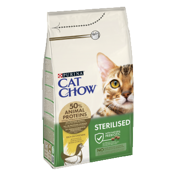 PURINA CAT CHOW Sterilised, Pui, 1.5 kg