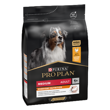 PURINA PRO PLAN ADULT Everyday Nutrition, Talie Medie, Pui, 3 kg