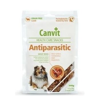 Snack pentru Caini Canvit Anti-Parasitic, 200 g