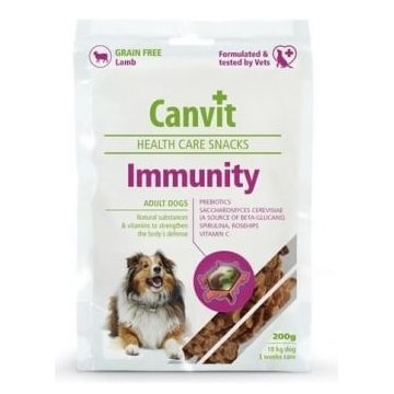 Snack pentru Caini Canvit Immunity 200 g