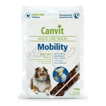 Snack pentru Caini Canvit Mobility 200 g