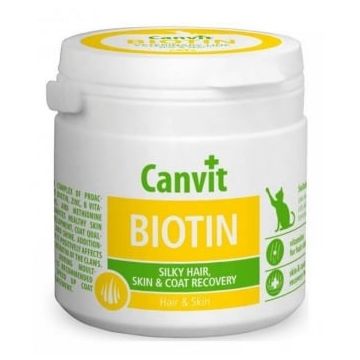 Supliment Nutritiv pentru Pisici Canvit Biotin, 100 g