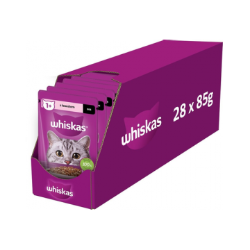 WHISKAS Adult plic somon in sos 28x85g hrana umeda pisici adulte