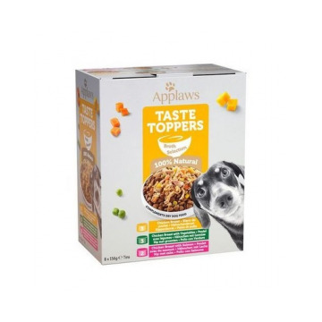 APPLAWS Applaws Dog Tin 8x156g Multipack Supreme Collection Hrana umeda caini, cu pui, legume si somon