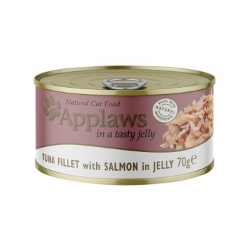 APPLAWS Cat Hrana umeda pisica 72x70g cu ton si somon in aspic