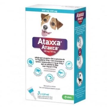 Ataxxa Dog 100 (4 - 10 kg), 3 pipete