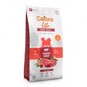 CALIBRA Life Adult Small, XS-S, Vită, hrană uscată monoproteică câini, 1.5kg