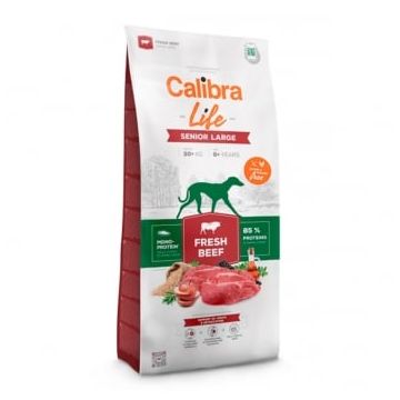 CALIBRA Life Senior Large, L-XL, Vită, hrană uscată monoproteică câini senior, 12kg